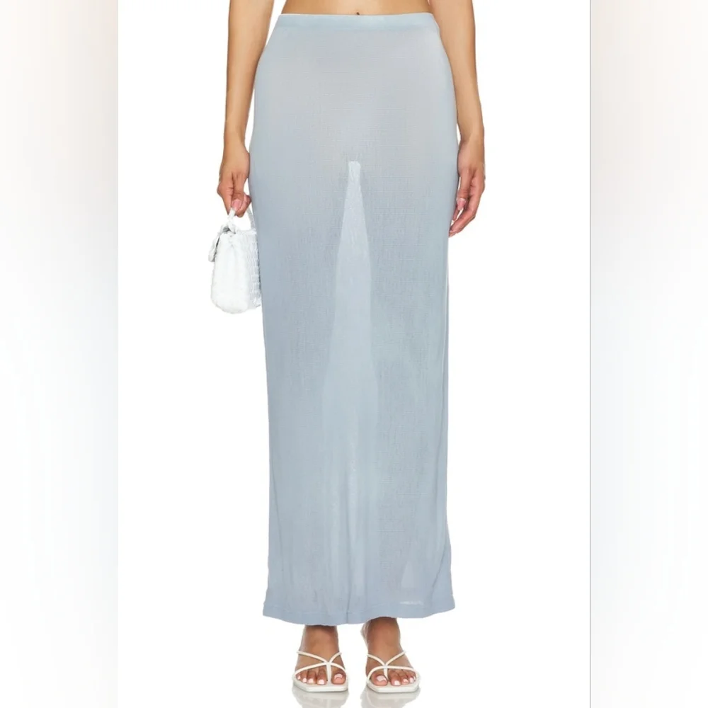 9. NWT COTTON CITIZEN THE RIO MAXI SKIRT IN CRYSTALLINE CAST